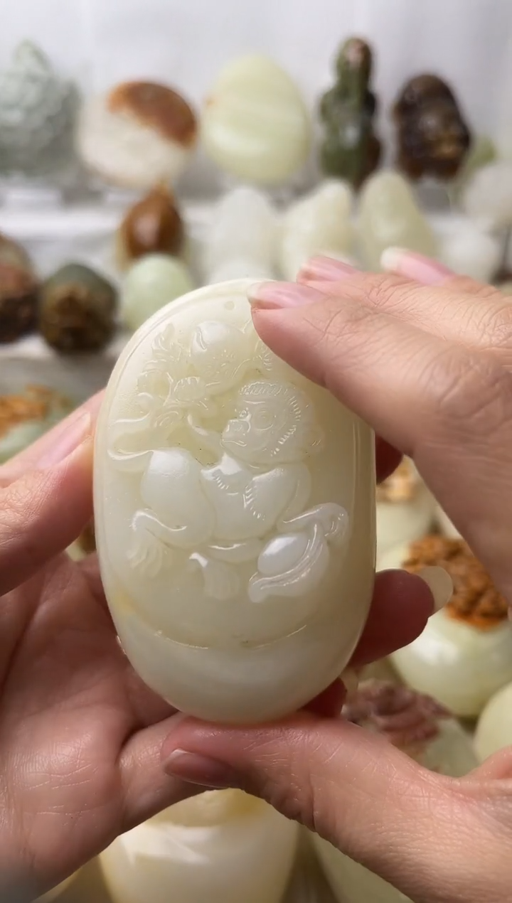 石材古青石棉纹正常不退换猴