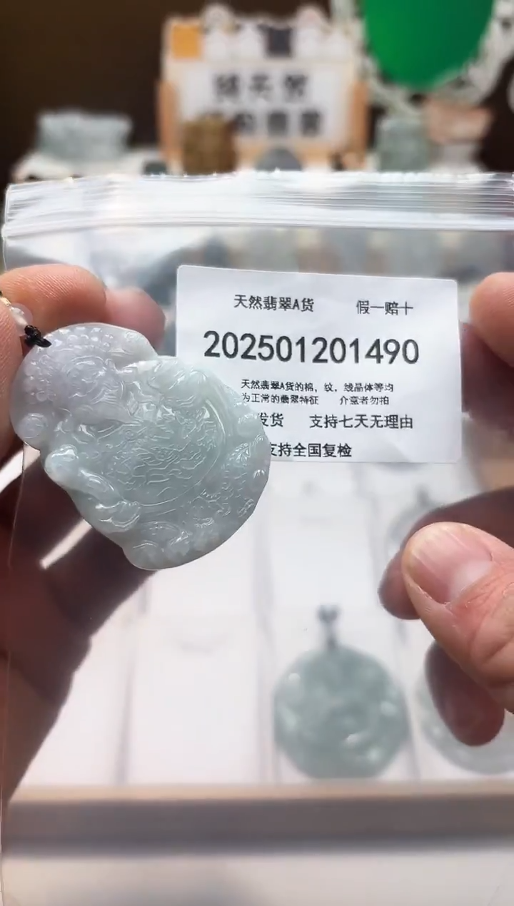 颈饰未镶嵌翡翠天然缅甸A货1223