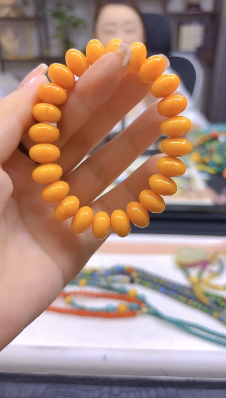 未镶嵌蜜蜡手链DIY款S428