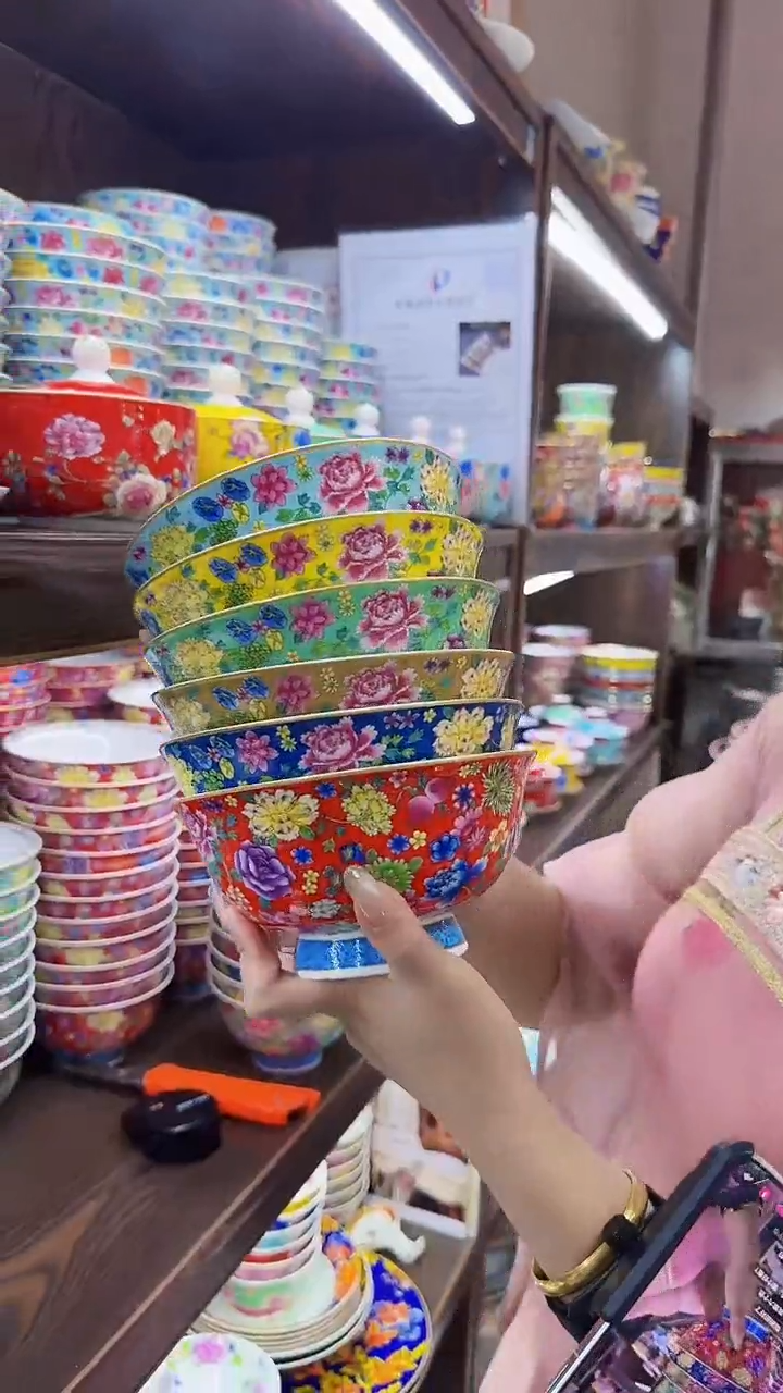 瓷片6英寸面碗10个景德镇陶瓷