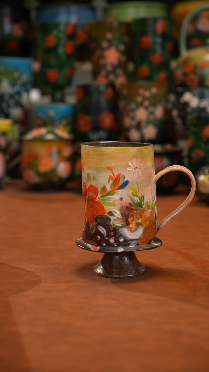 油画   釉下彩   杯子