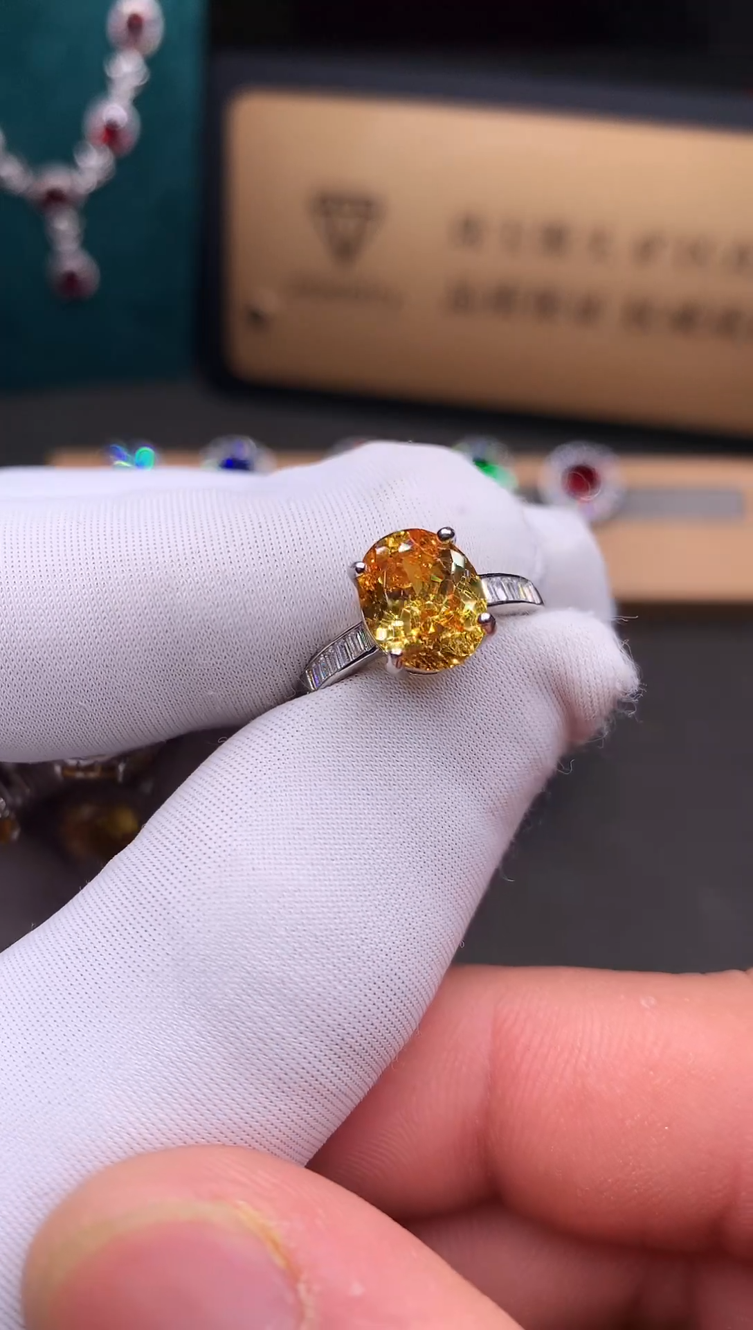 银S925镶嵌戒指碧玺.....