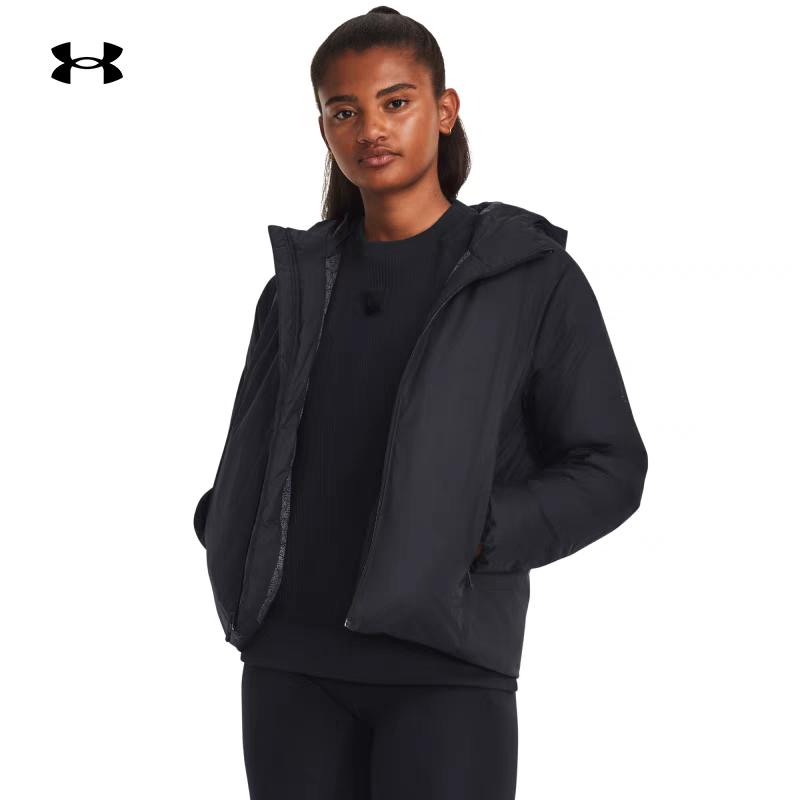Under Armour/安德玛纯色休闲连帽夹克羽绒服女款运动时尚1378860
