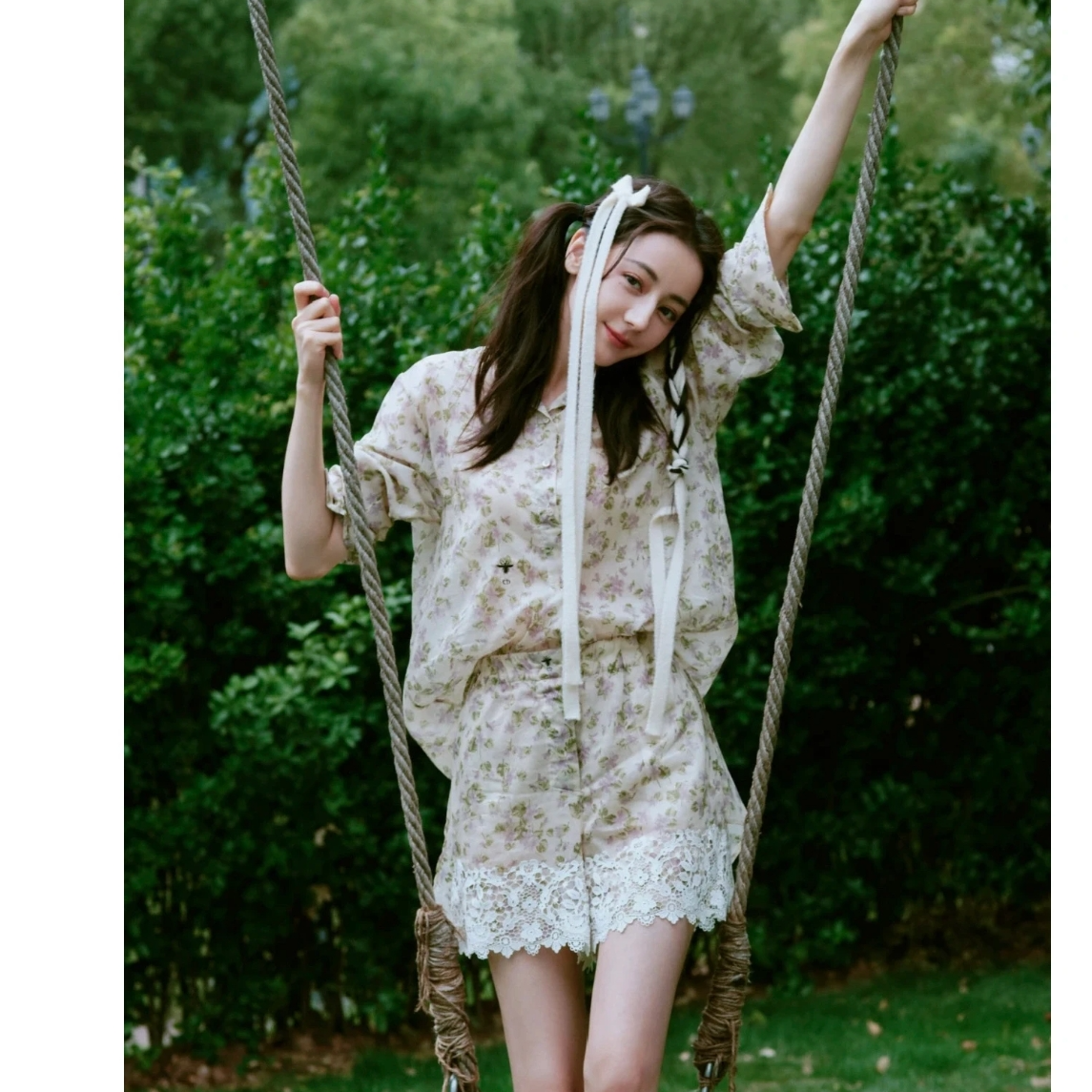 未使用 DIOR/迪奥 满印长袖 米彩/F38