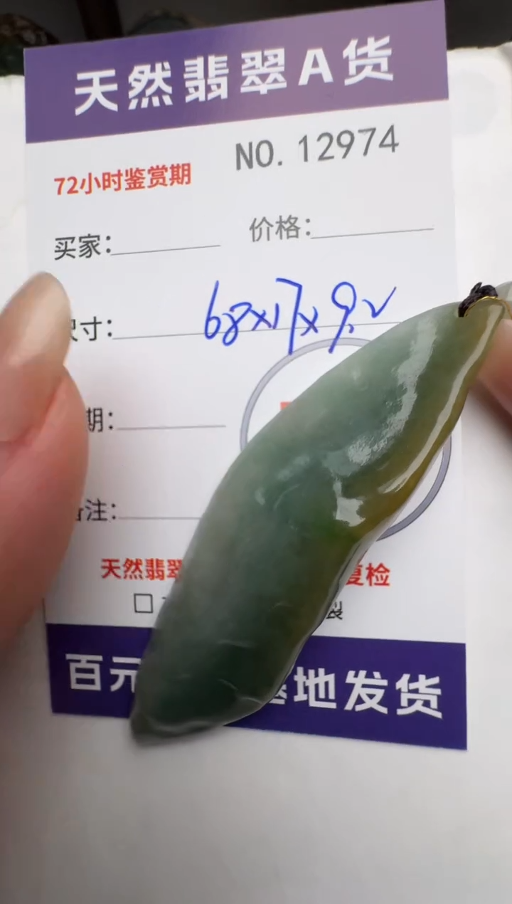 【闪购商品】翡翠颈饰未镶嵌原石12974