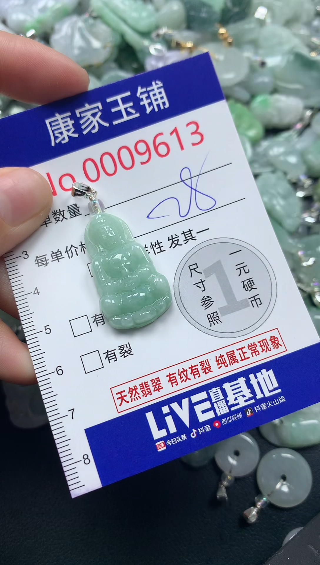 颈饰未镶嵌翡翠9613