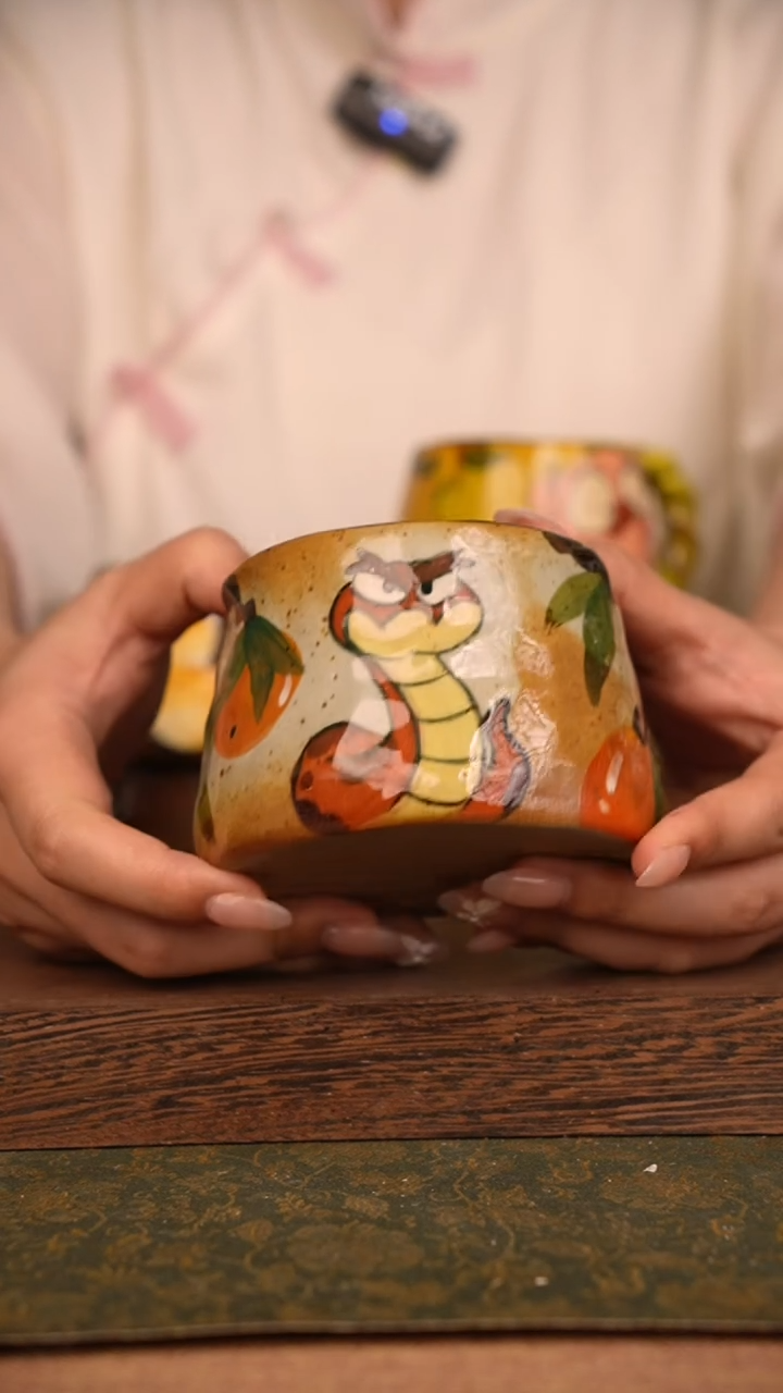 摆件泥垚手作 景德镇手工手绘器物