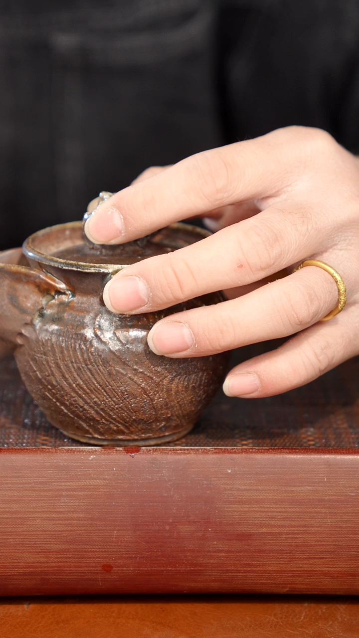 陶瓷奢瓷/瑞寅柴烧茶器（宝瓶）511微瑕