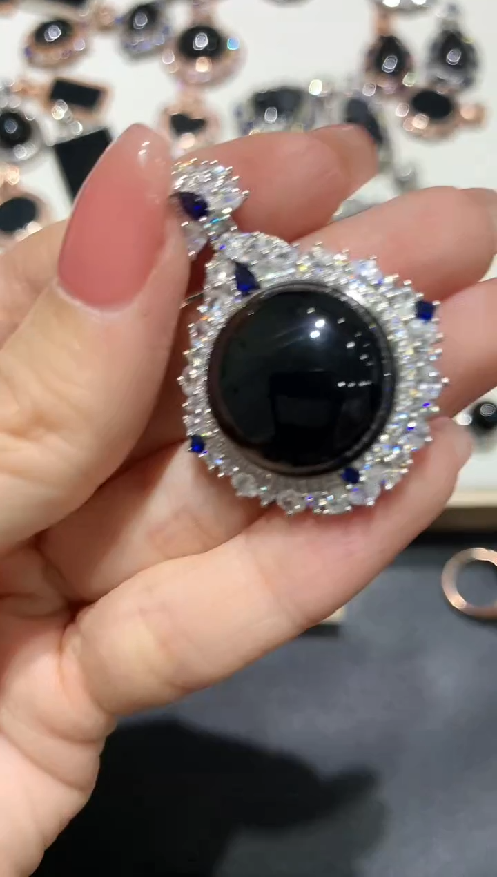 【闪购商品】翡翠吊坠(不含链)银S925镶嵌57多人多样性随机发货1件