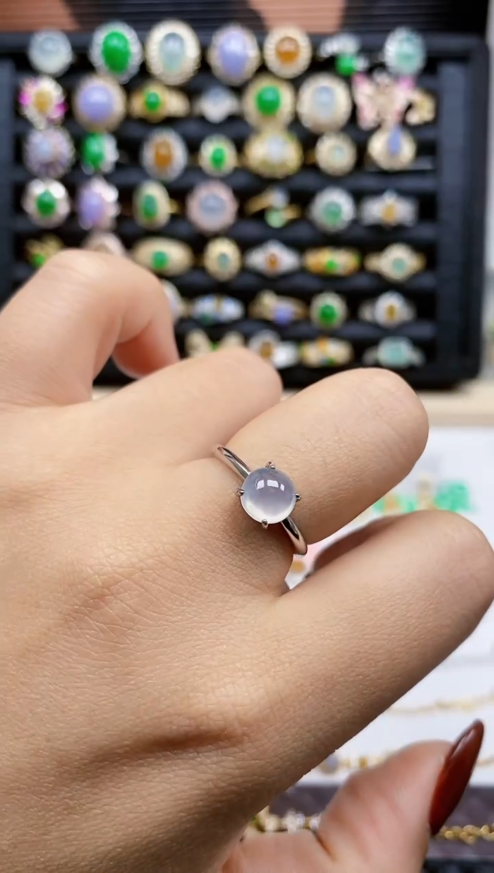 银S925镶嵌戒指翡翠315