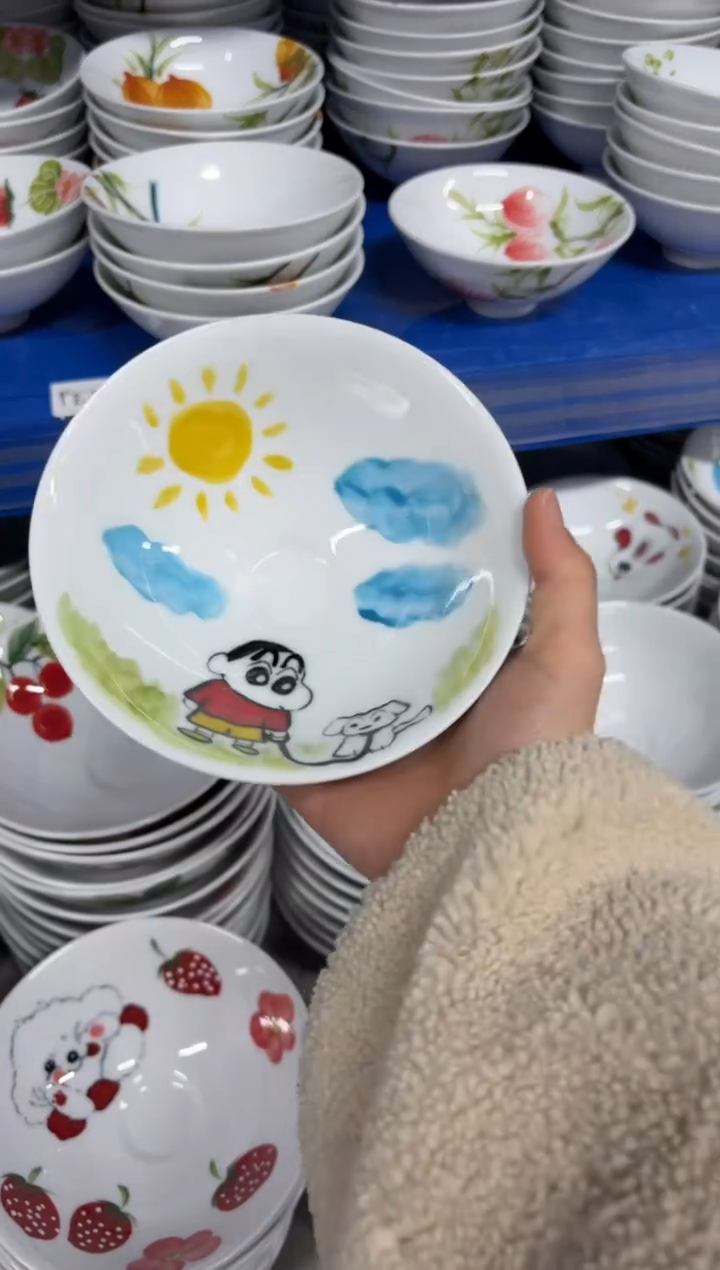 景德镇手绘釉中彩（食品级）小斗笠碗