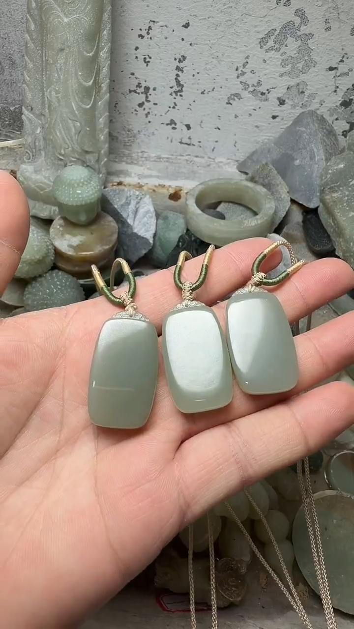 吊坠(不含链)未镶嵌和田玉平安无事牌 拍一发一 商品多样性发货 