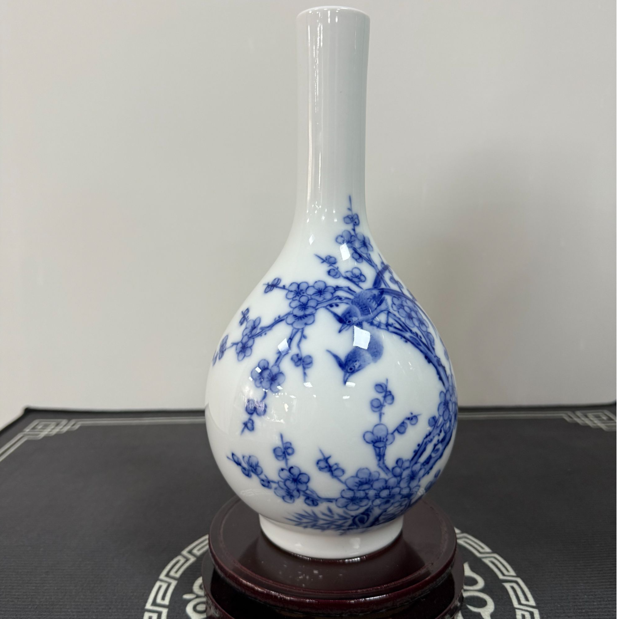 【袁氏瓷业】喜上眉梢青花小瓶