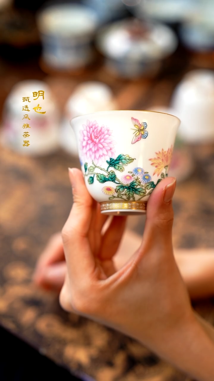 【闪购商品】1明也茶器/ 十二花神杯一个