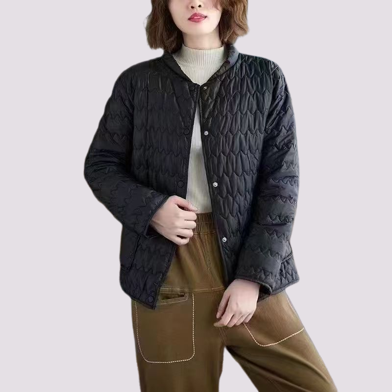 2025新款轻薄百搭棉服女春秋季外穿短款轻薄洋气修身防寒外套棉服