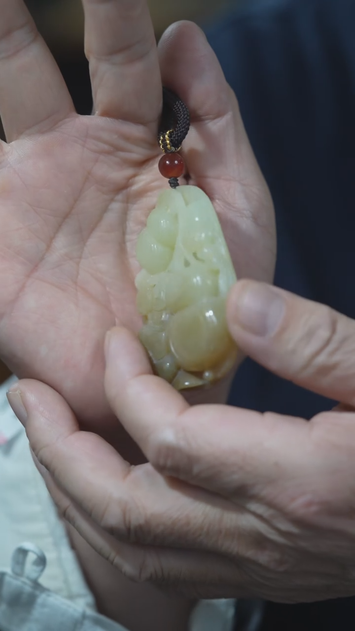 吊坠(不含链)未镶嵌和田玉事事如意