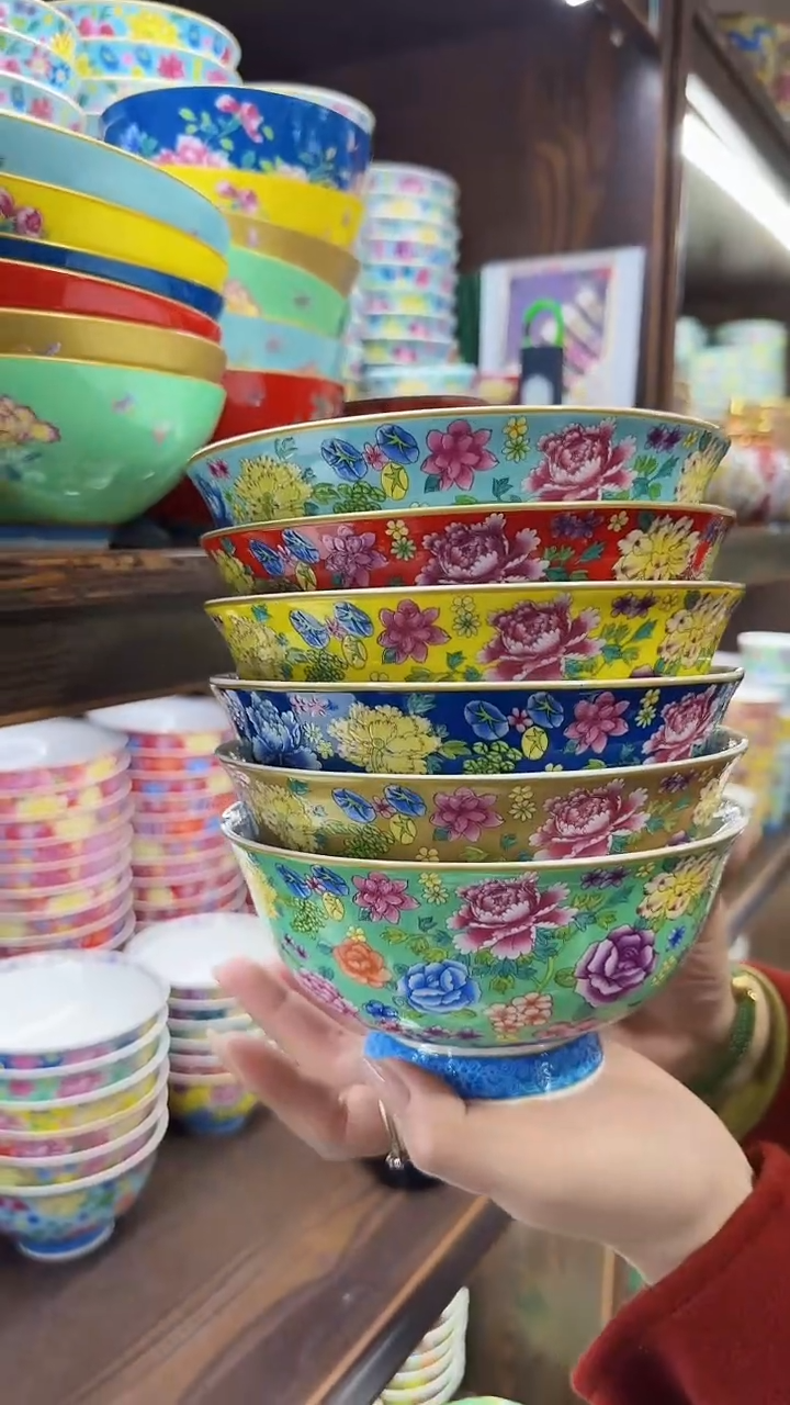 【闪购商品】瓷片6英寸面碗6个景德镇陶瓷