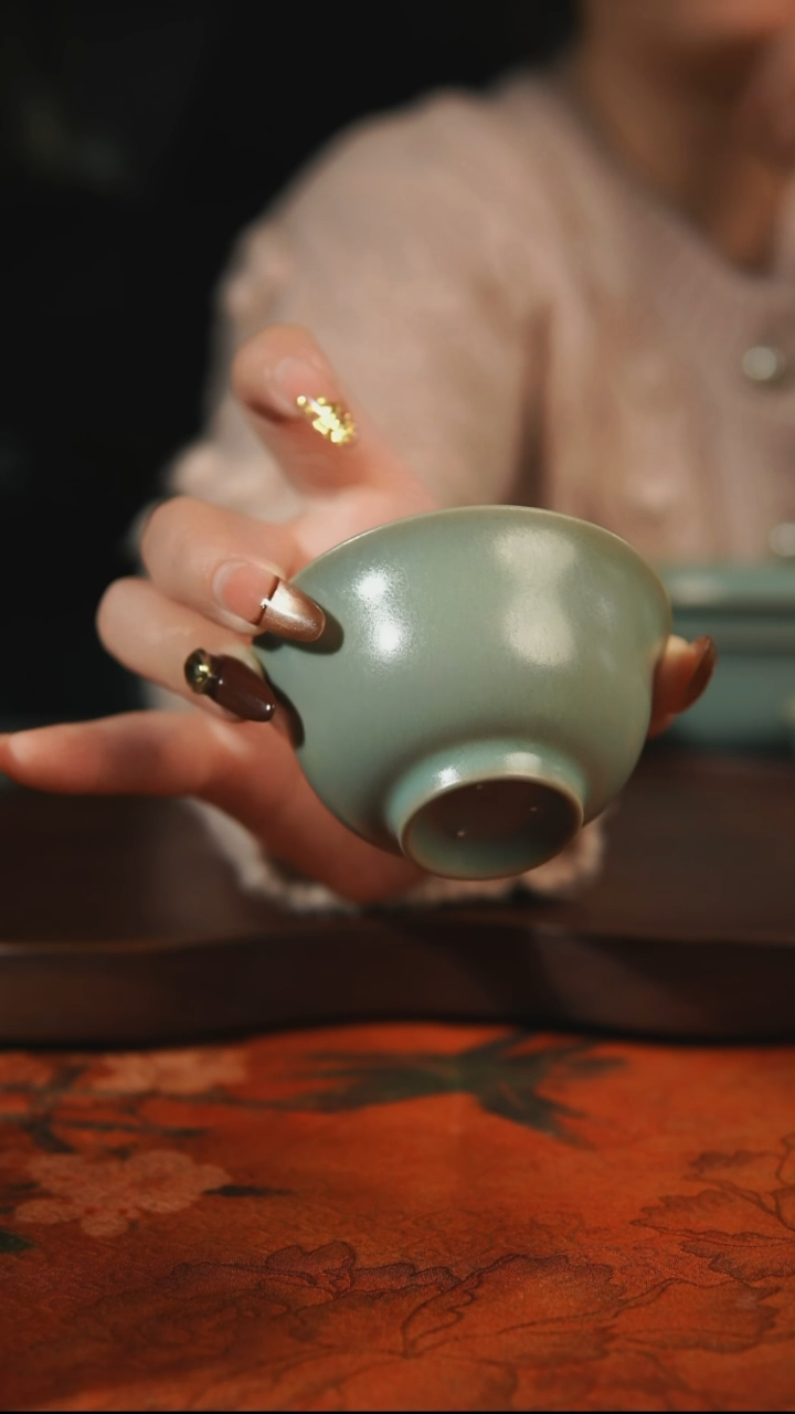 杯子瓷流***子汝州原产地原矿仿古老釉q