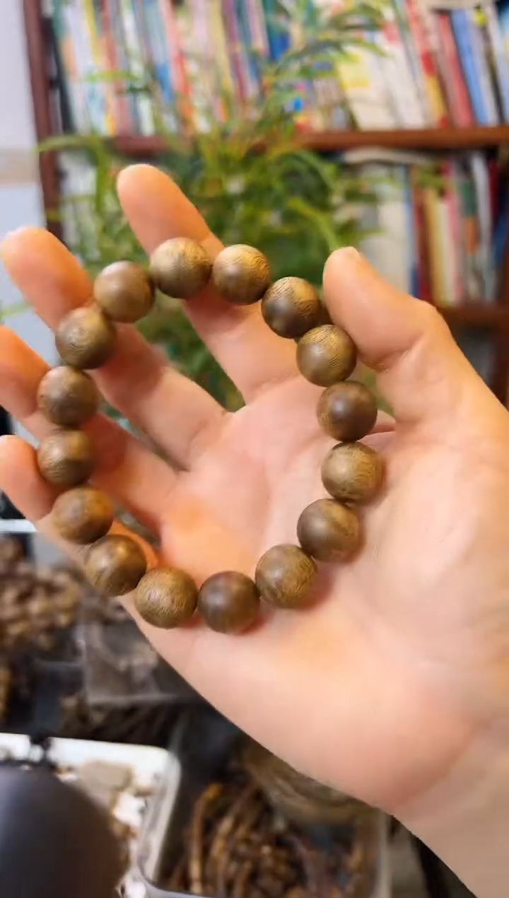 【闪购商品】沉香手串棋楠圆珠单圈