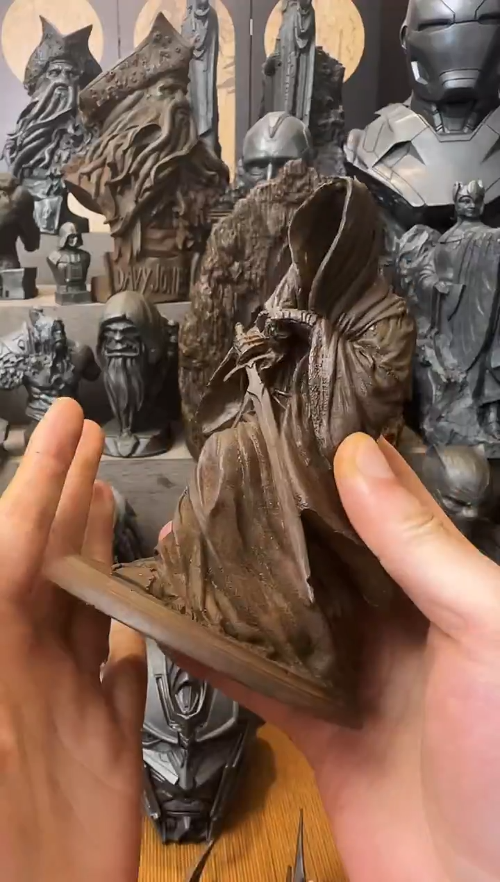 铁小**才实心铁艺摆件~~最小号钢铁侠（锈色）