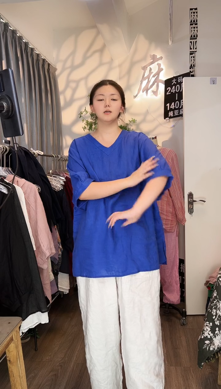 亚麻汉麻苎麻大码女装系列。140斤-250斤