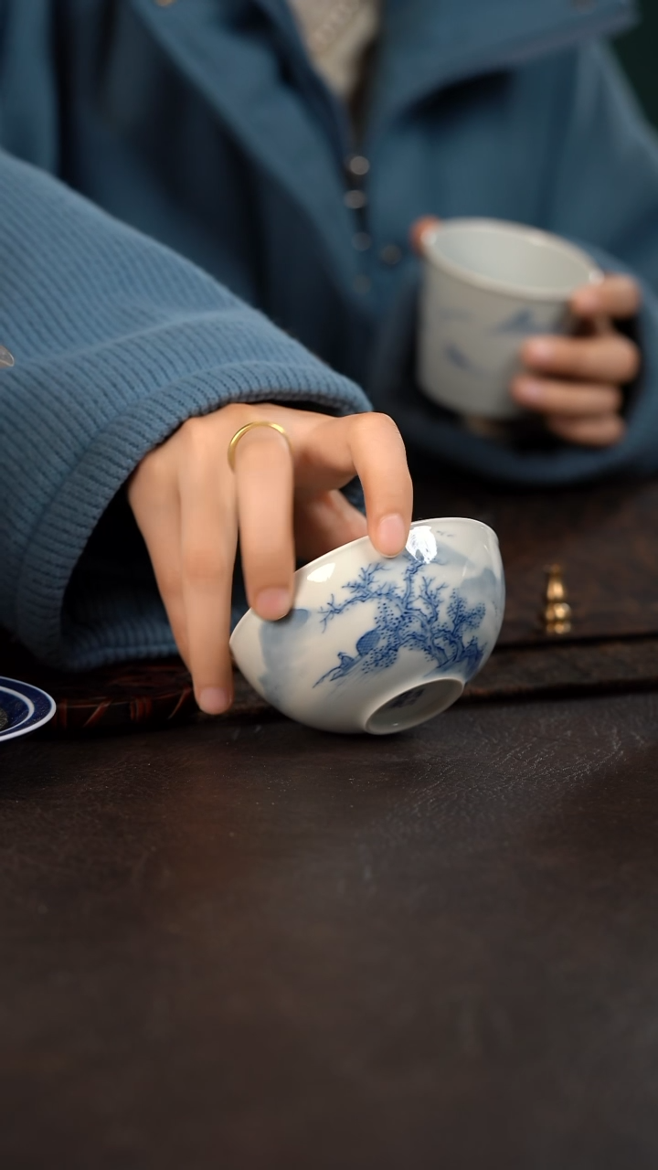【闪购商品】杯701号HLX陶瓷山水普洱杯