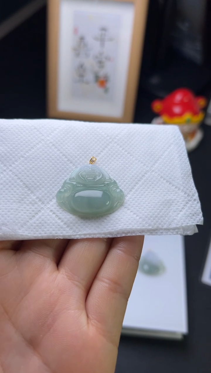 【闪购商品】翡翠颈饰18K金镶嵌499-ND10219多样性发一件