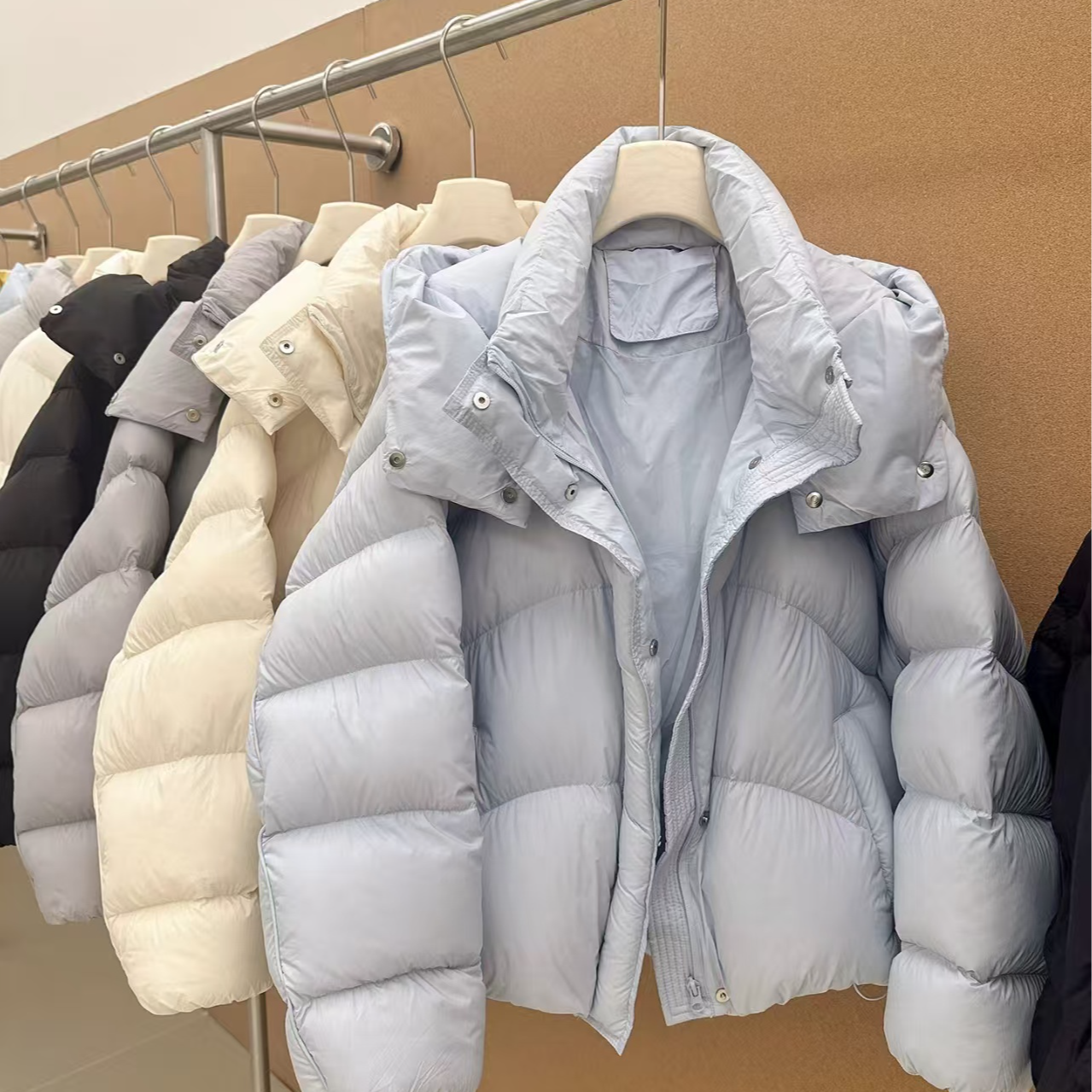 ZH 89955新款百搭泡芙羽绒服