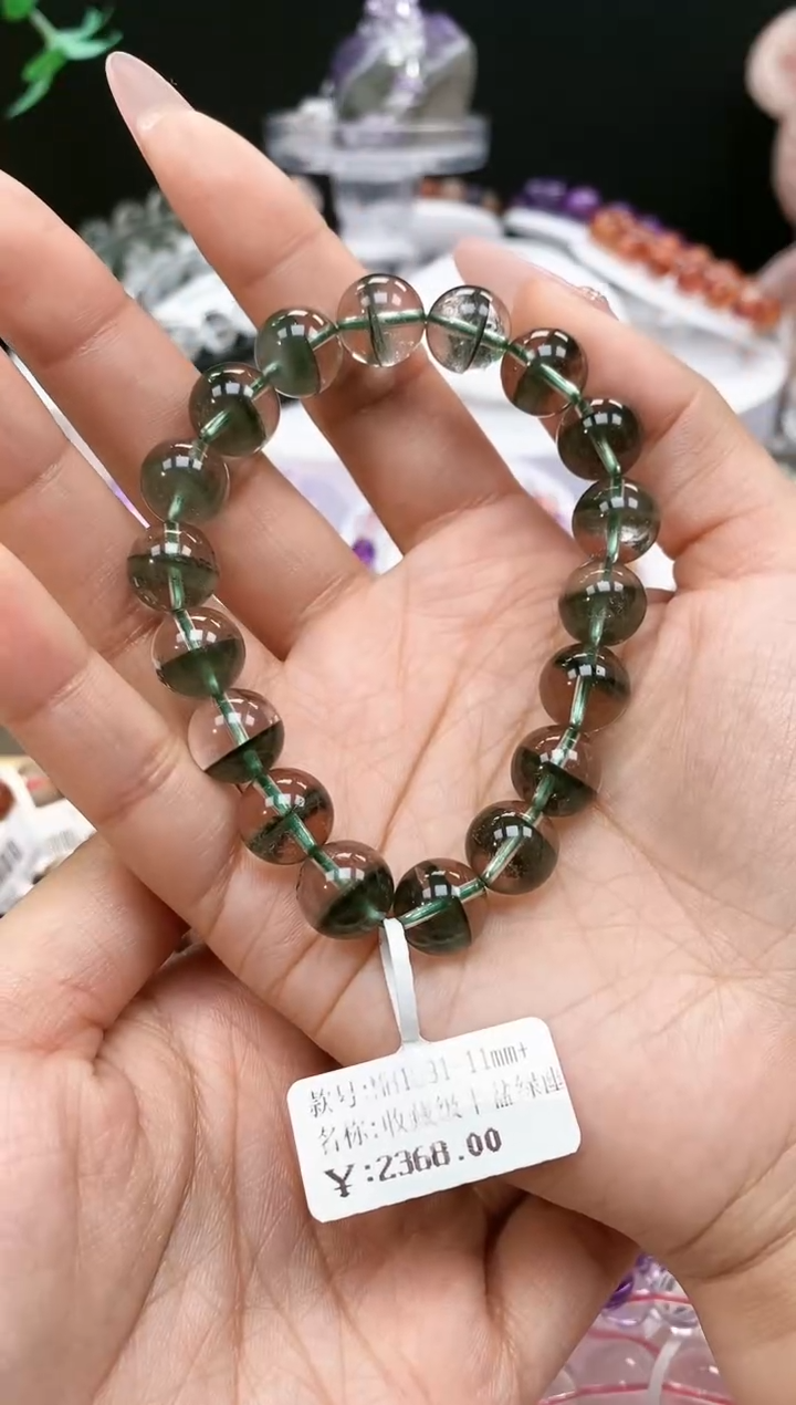 【闪购商品】水晶手链未镶嵌绿幽灵