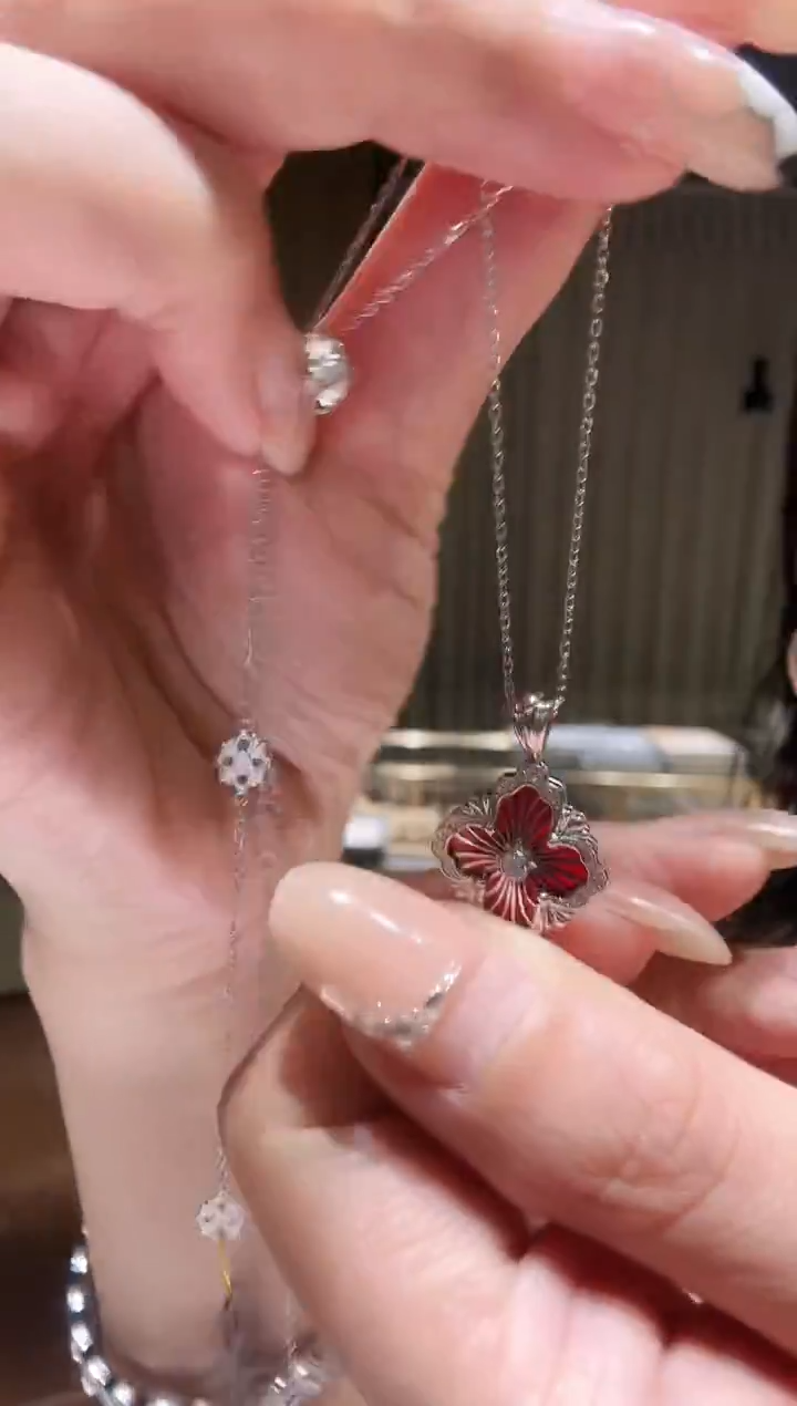 铂Pt950镶嵌项链钻石AY0516-PT-45