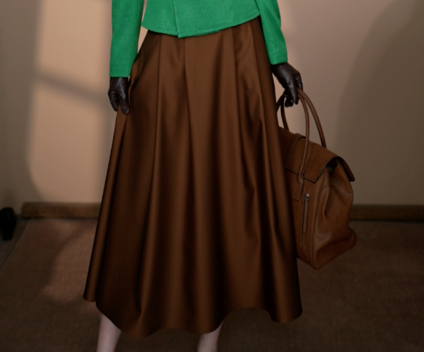 小井定制【香榭浪漫】赫本风皮带伞裙J25W680