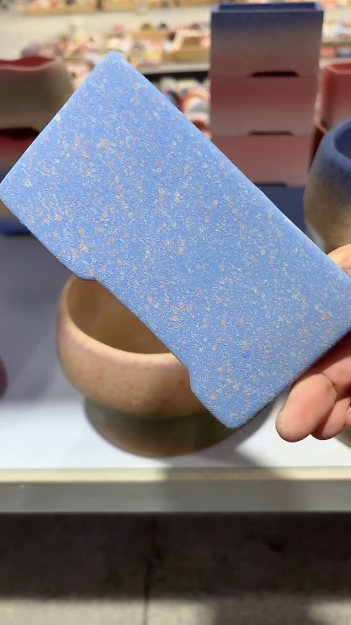 麦饭石粗陶多肉花盆口径11*6