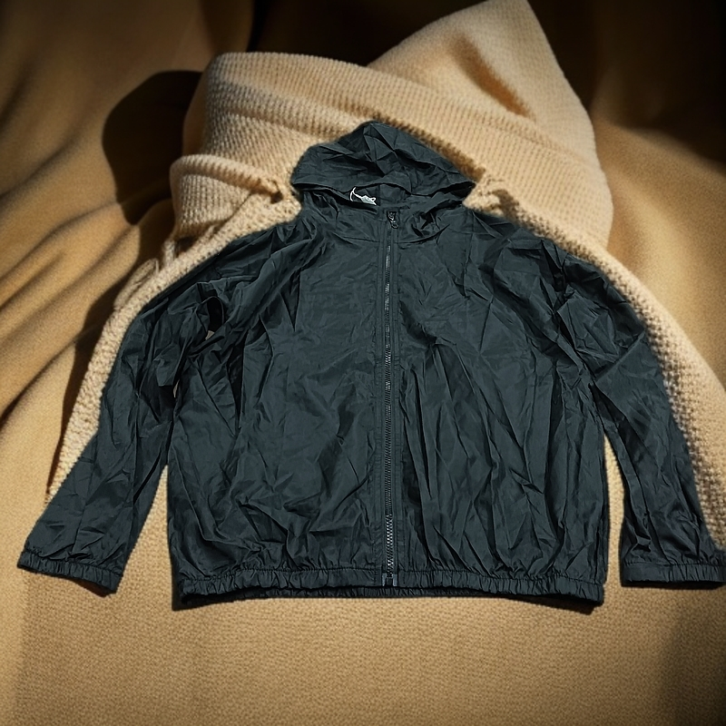 738黑色超薄防晒外套