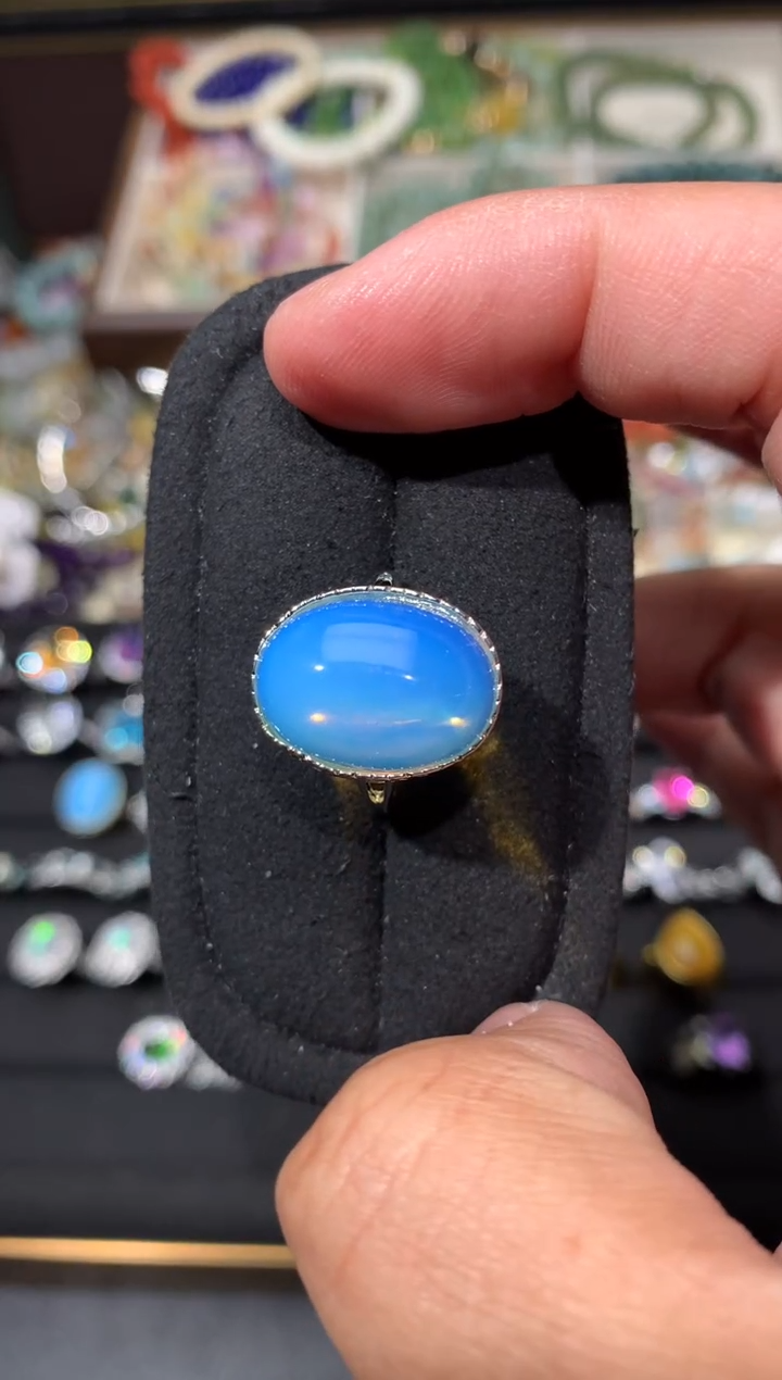 未镶嵌蛋白石戒指K77【多样性发其一】