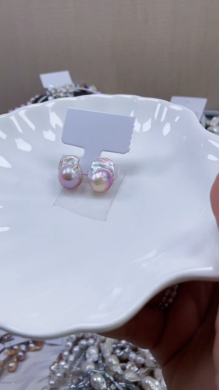 未镶嵌耳饰淡水珍珠【纯恬饰品】