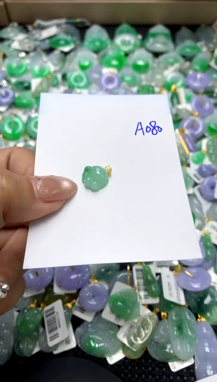 【闪购商品】翡翠颈饰18K金镶嵌111111111