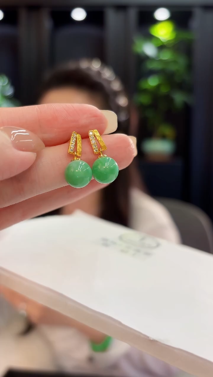 未镶嵌翡翠耳饰缅料A货/多样性发货/一件