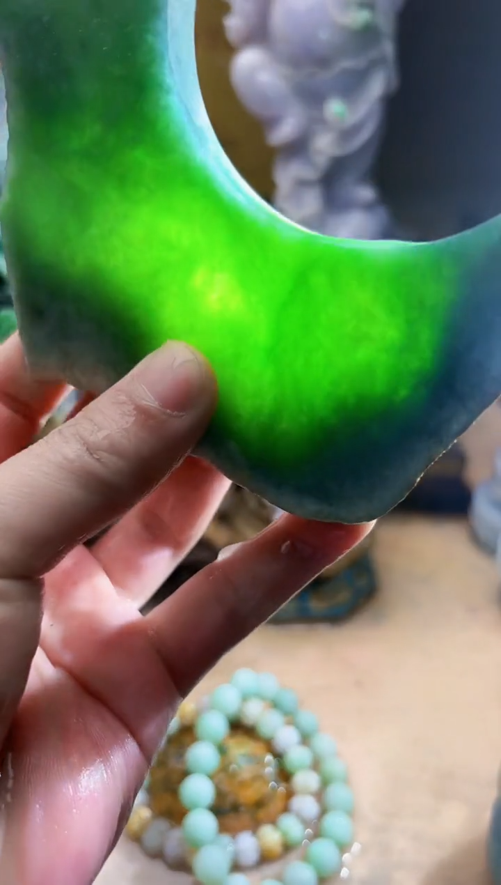 未镶嵌挂件翡翠A货张优9393