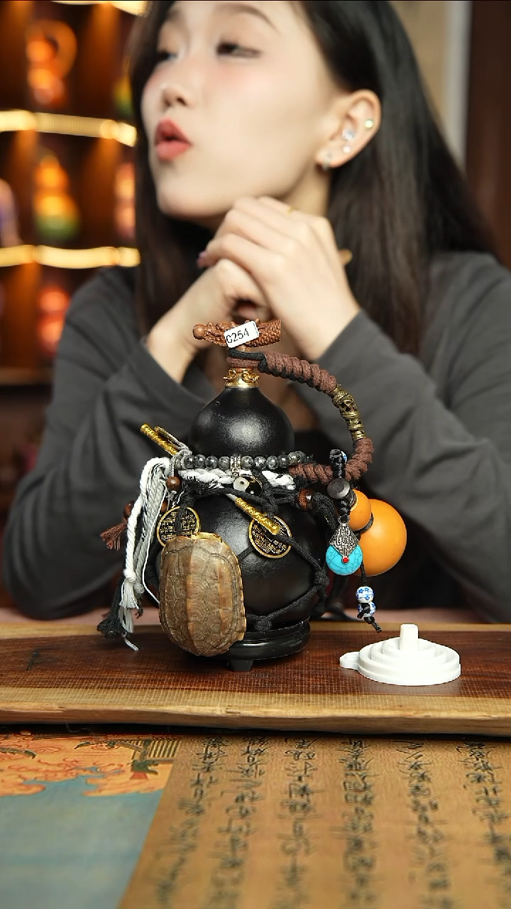 254号精品大漆酒葫芦防腐防渗装水茶酒