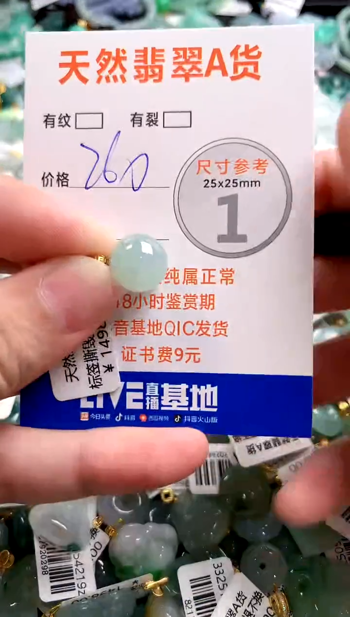 颈饰18K金镶嵌翡翠0651879694