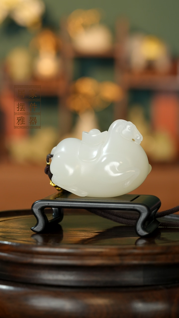 玉《马上有钱》摆件