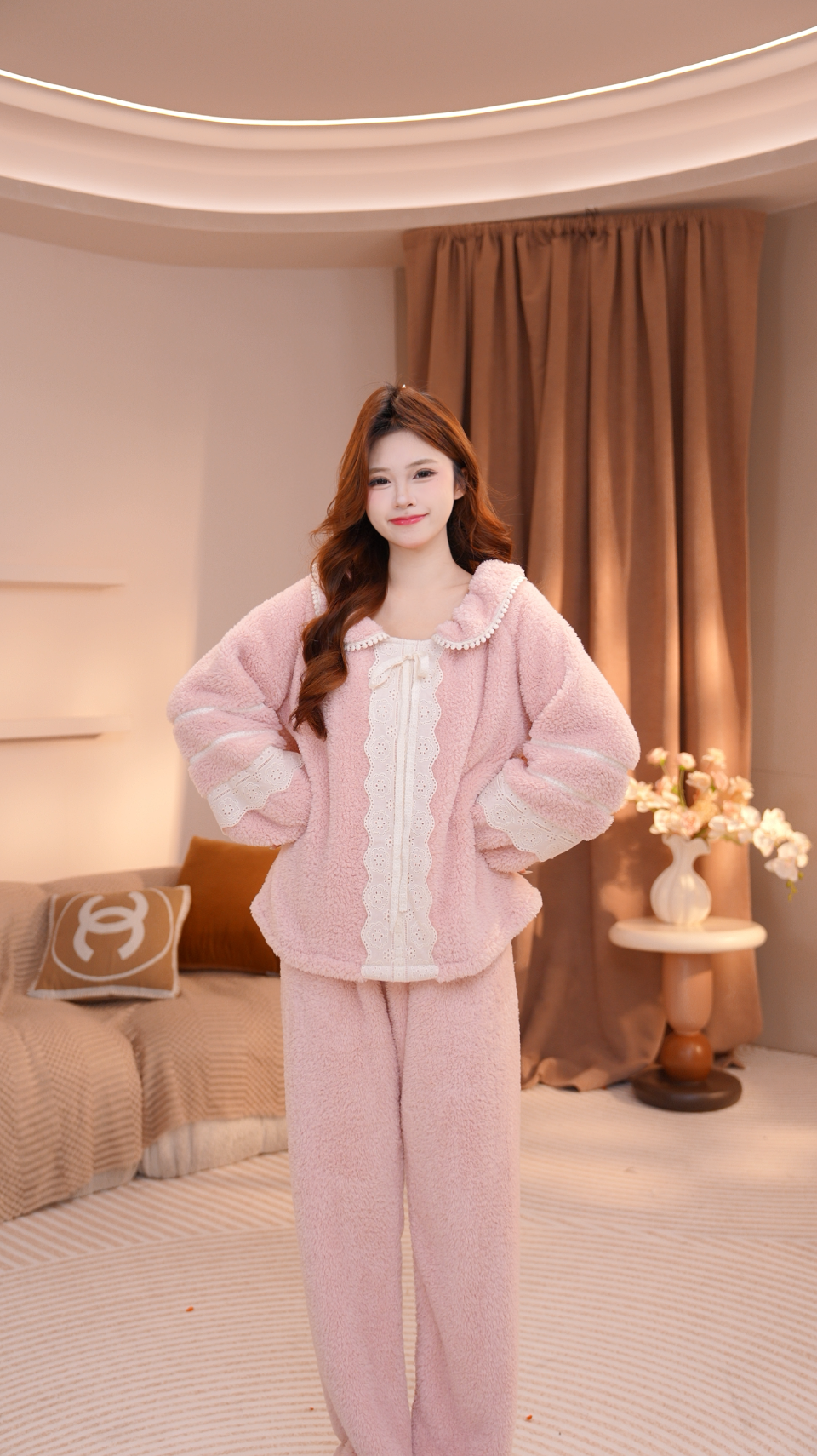 [ins新品冬日暖绒』2025秋冬加厚蓄温速暖连帽睡衣保暖长款家居服