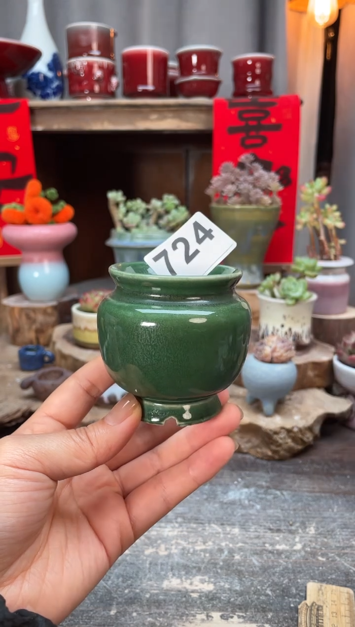 【闪购商品】摆件724知木小芳花盆