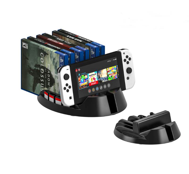 掌机底座 游戏手柄支架 游戏光盘收纳架