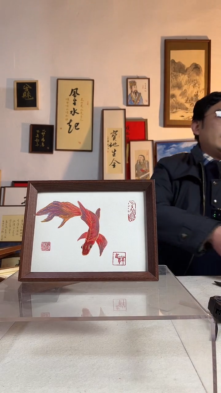 国画书法作品手写手绘8寸