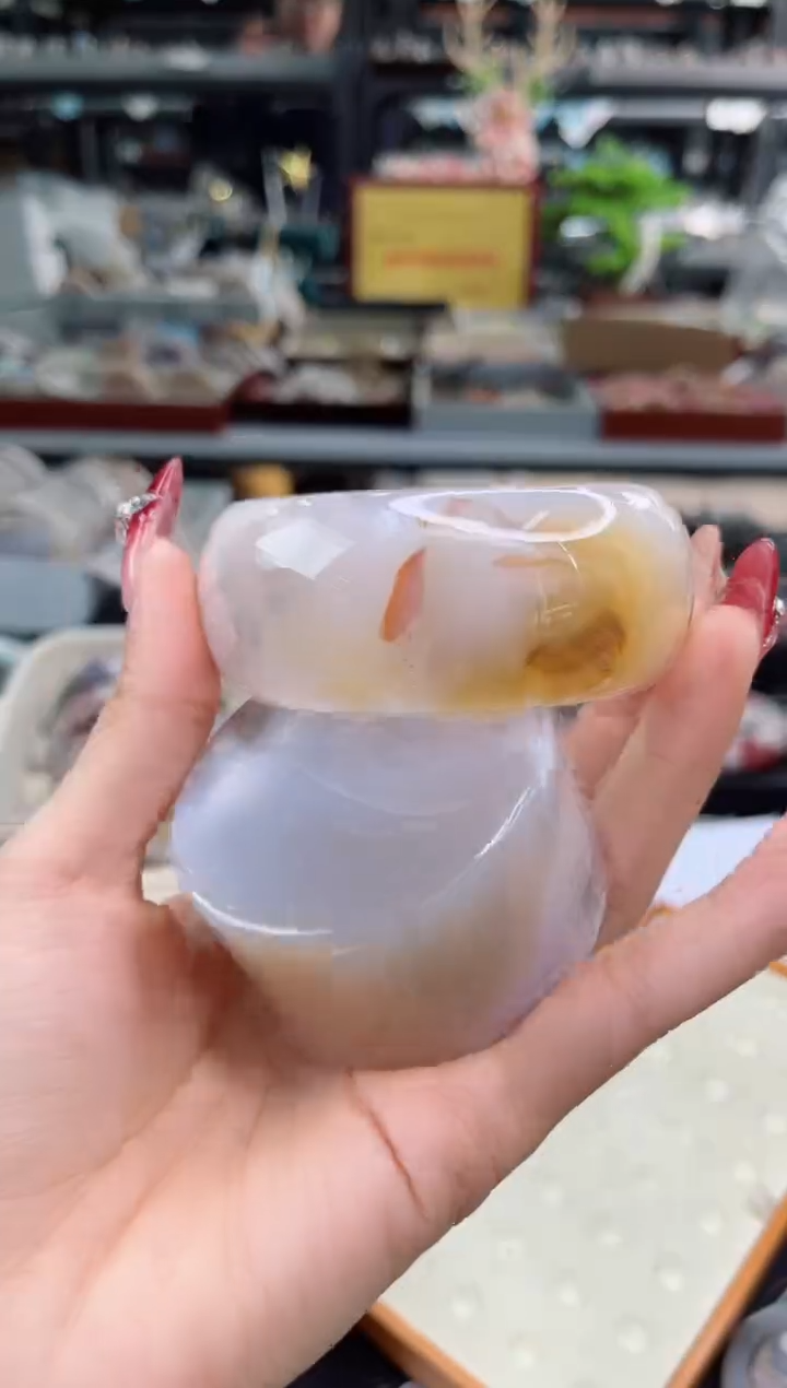 【闪购商品】石英质玉手镯未镶嵌59圈口（赠品镯心）3650347