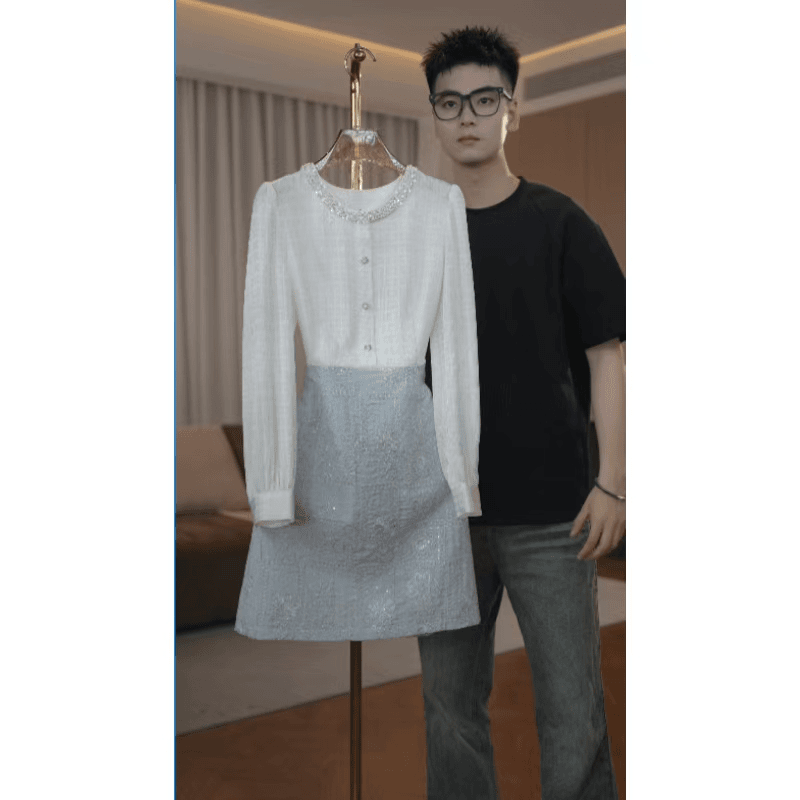 1993气质连衣裙2025新款长袖收腰显瘦女装裙