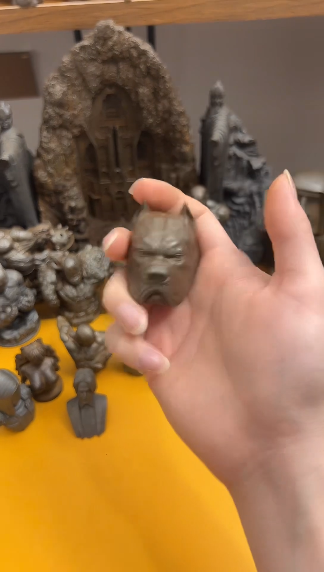 金属实心铁艺---狗头