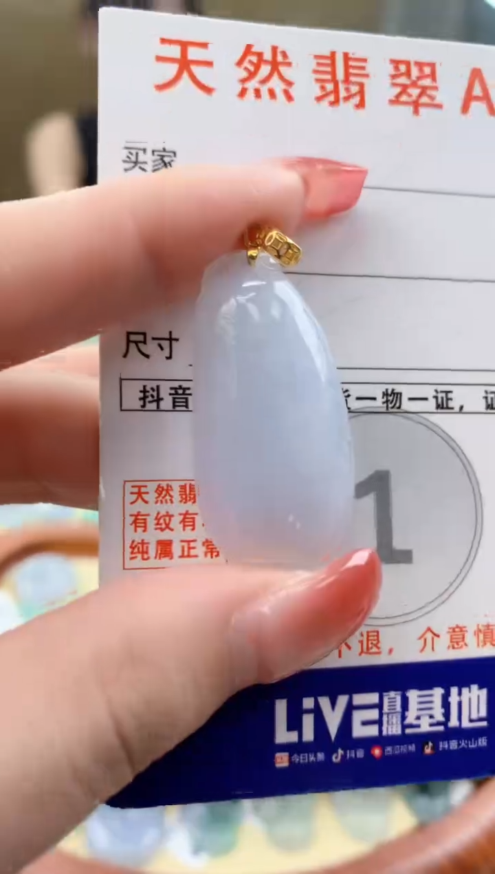 颈饰未镶嵌翡翠天然A货翡翠挂件