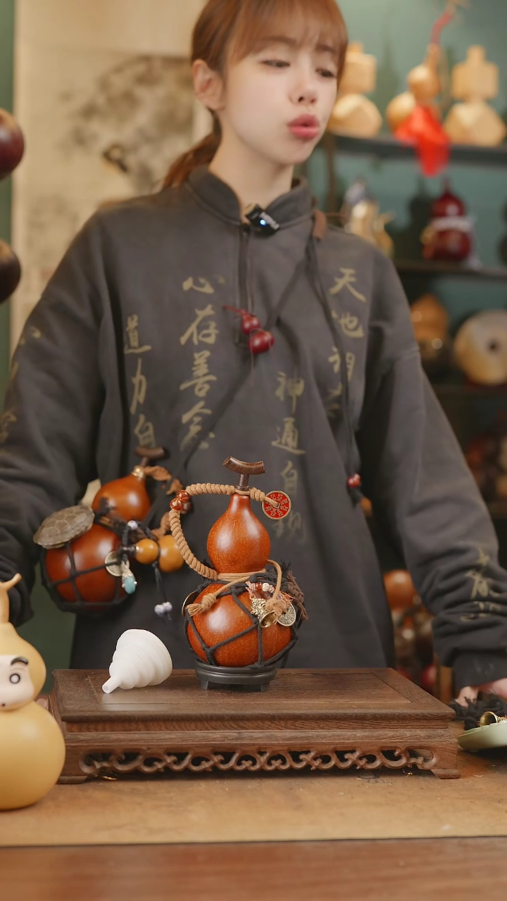 【闪购商品】7号精品天然大漆工艺防渗内胆酒葫芦~